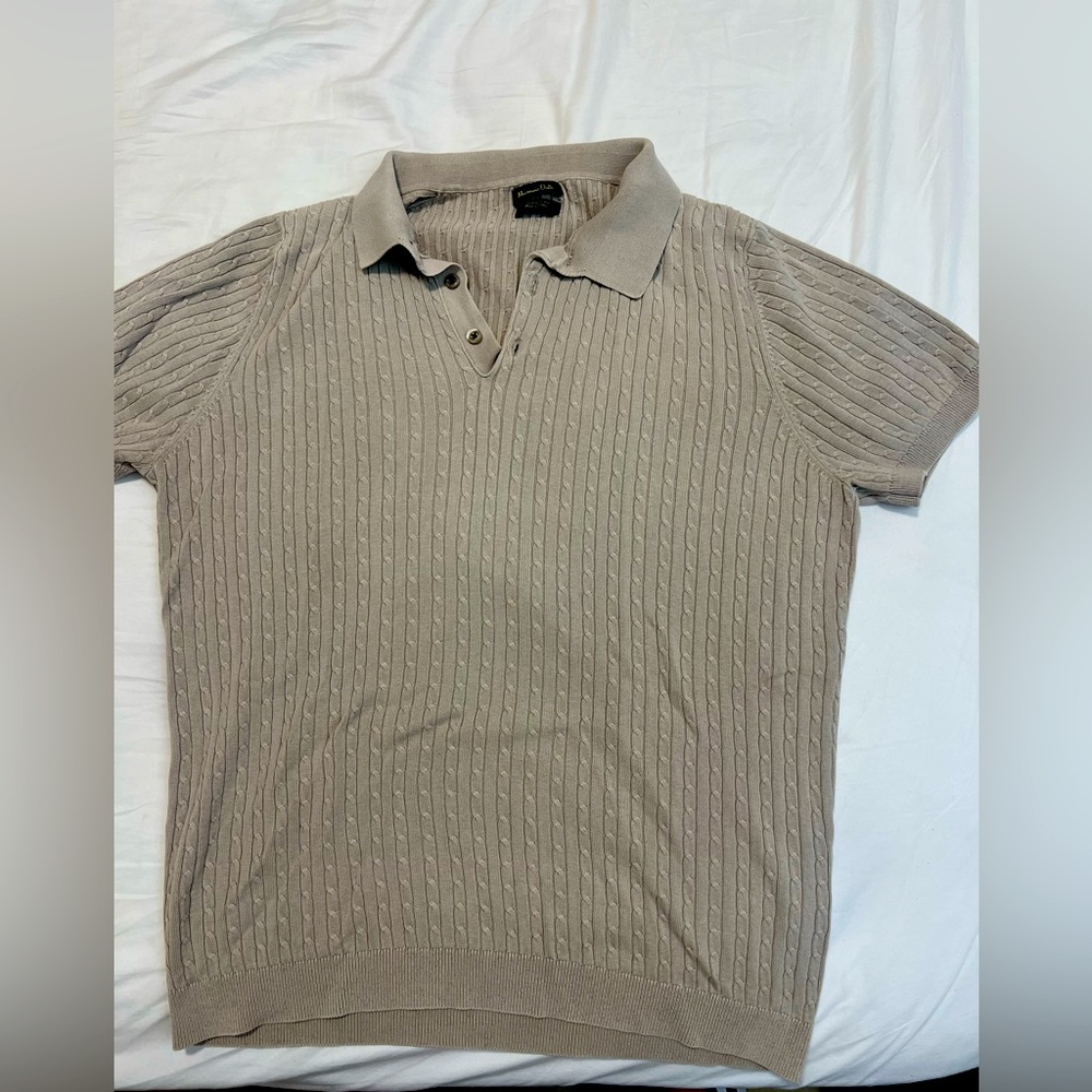 Massimo Dutti Knitted Polo Shirt